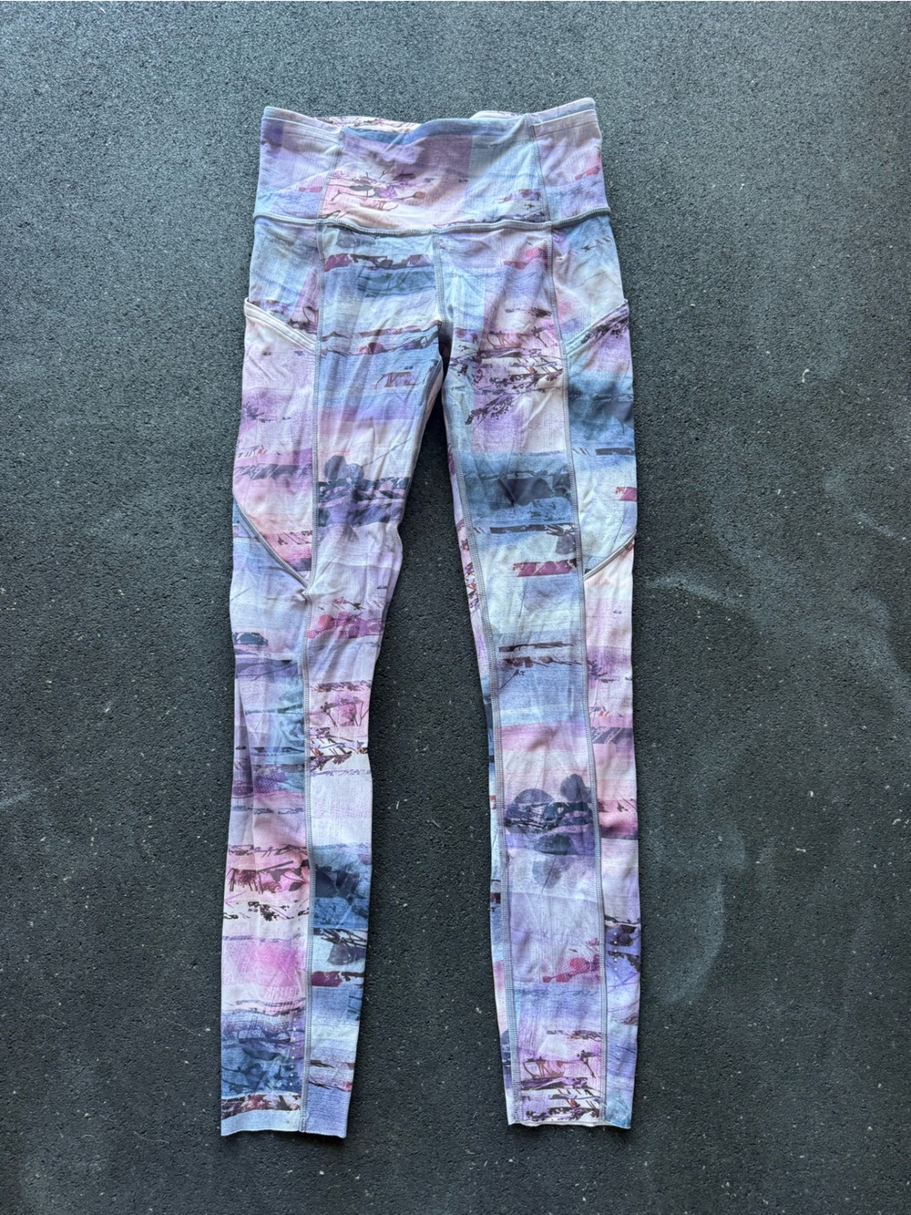 lululemon athletica Purple/Pink/Blue Patterned Leggings